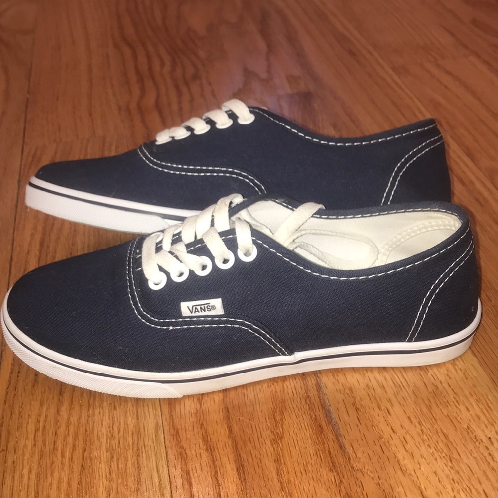 Never worn! Navy Blue Vans